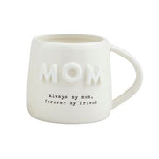 White Mom Chunky Letter Mug